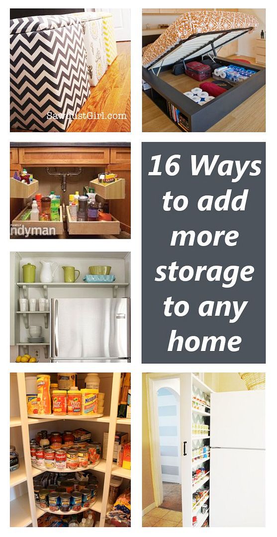 DIY Home Sweet Home 16 ways to add more storage to any home